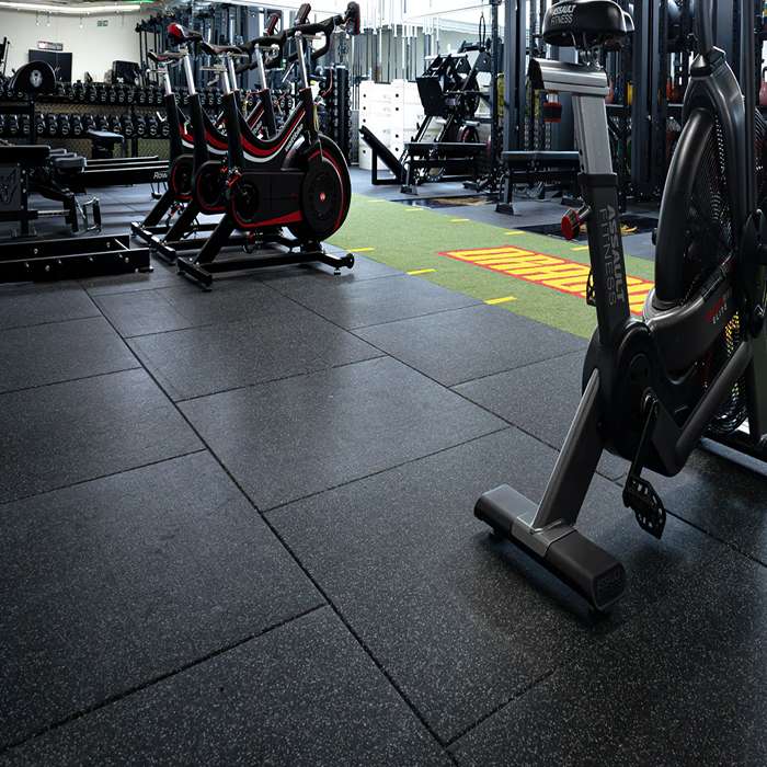 rubber floor tiles in Commercial gym Dubai