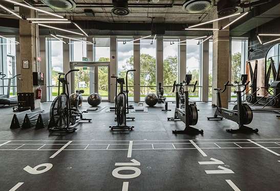 Rubber Gym Flooring for recycling area